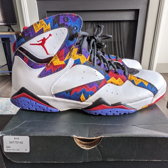 Nike Air Jordan 7 Retro Ugly Sweater Nothing but Net Size 13 - Picture 2 of 15